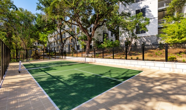 New Pickle Ball court at The Lola South Congresss 