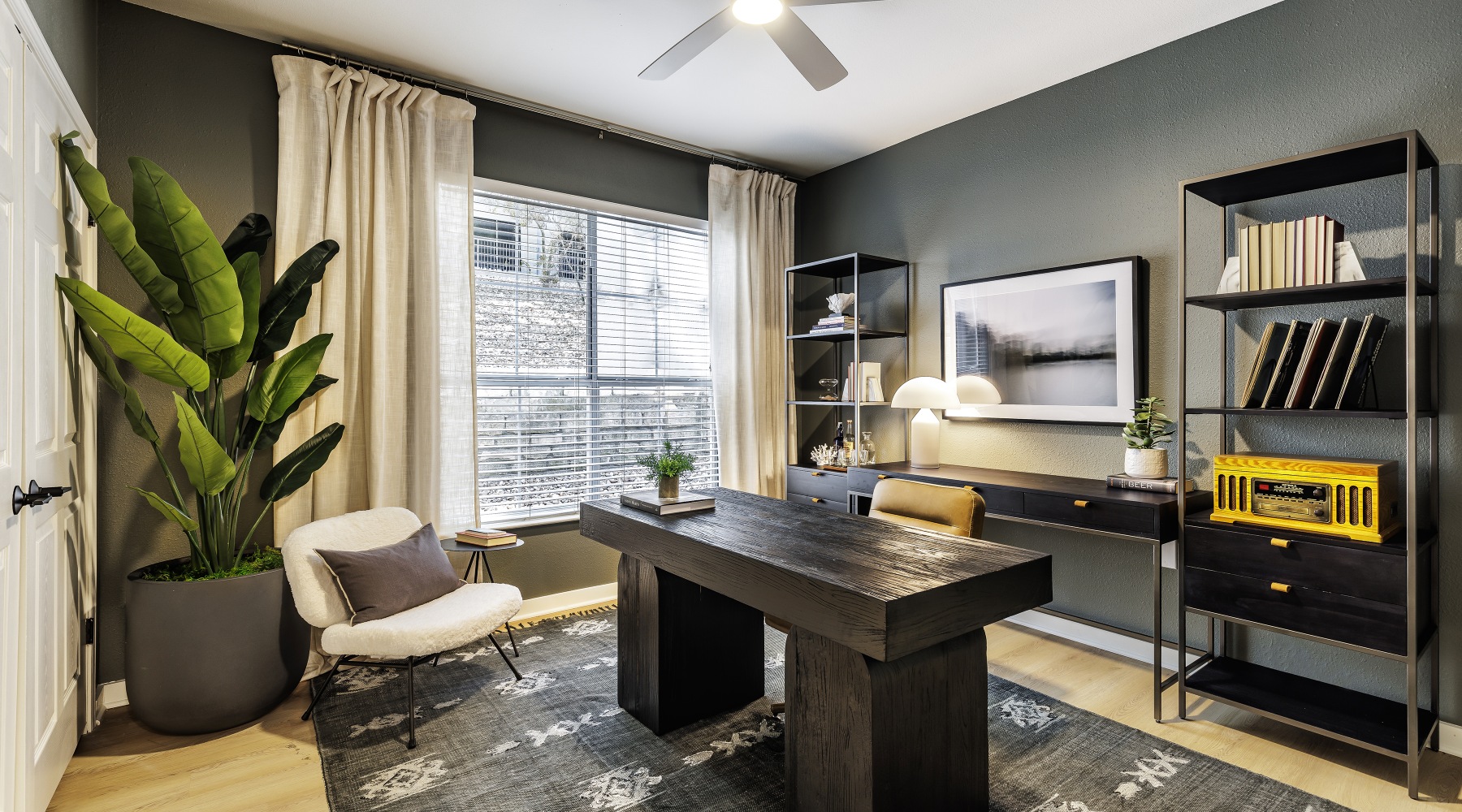 When work and home collide enjoy a beautiful home office space at The Lola South Congress